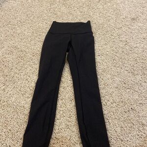 align black lulu unworn leggings
